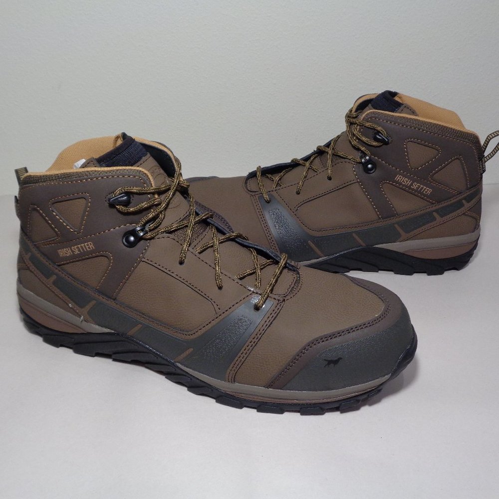 Irish Setter Size 14 M ROCKFORD Brown Safety Toe Work Boots New Men's Shoes